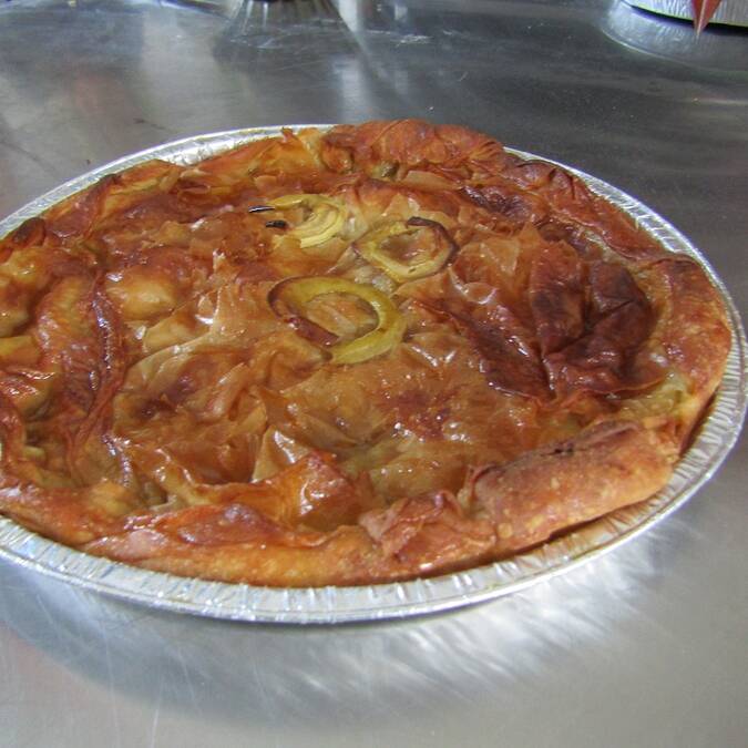 Tourtière péparée avec Marie - Gamarde-les-Bains