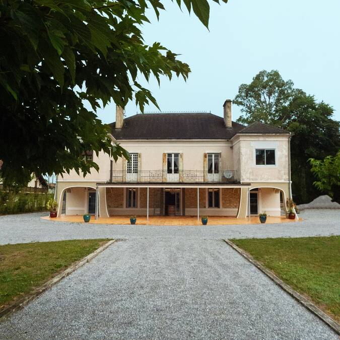 Façade du domaine de Mirval Hagetmau